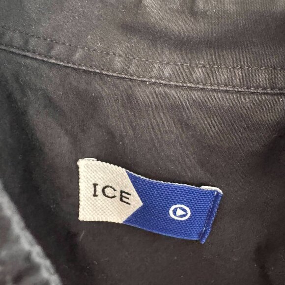 Ice Play Black Cotton Button-Up Shirt – Back Logo, Made in Italy - Picture 2 of 6